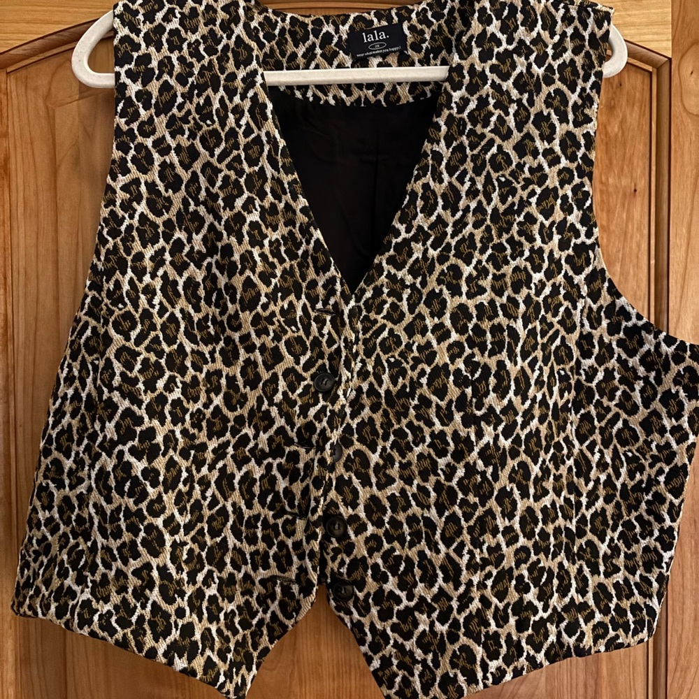 Dressed in LALA Leopard Print Vest